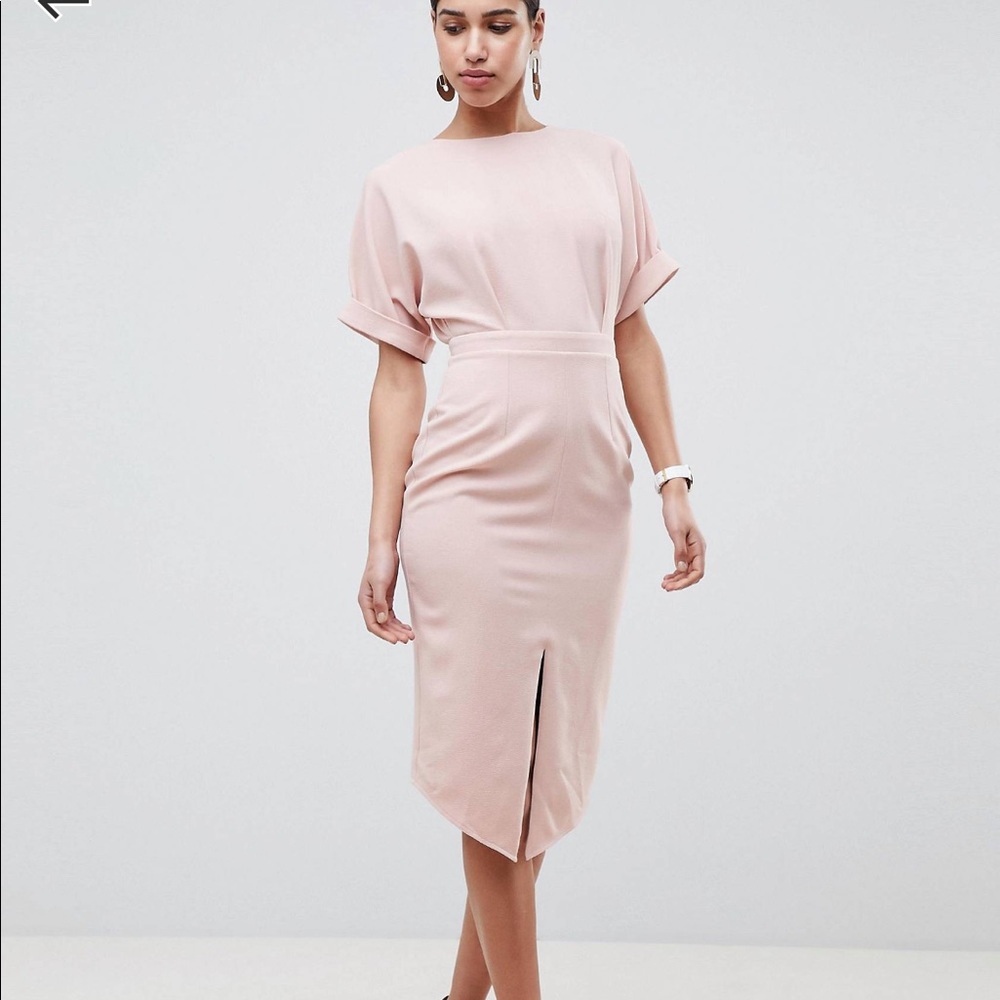 Asos Design Wiggle midi Dress Brush